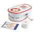 Kit Primo Soccorso in astuccio PVC con bendaggi colore rosso