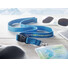 Lanyard da collo con moschettone e funzione antistrozzo colore turchese