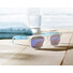Occhiali da sole con lenti specchiate e protezione UV400 colore blu