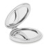 Specchietto rotondo in PU con chiusura magnetica colore bianco MO9008-06