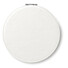 Specchietto rotondo in PU con chiusura magnetica colore bianco
