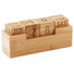 Calendario fisso da scrivania in bamboo colore legno MO9404-40