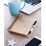 Notebook ecologico in bamboo con penna colore legno