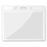 Porta badge trasparente 10x8cm colore trasparente