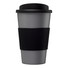 Tazza termica Americano® da 350 ml con grip - colore Argento/Nero