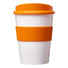 Tazza Americano® medio da 300 ml con grip - colore Bianco/Arancio