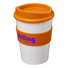 Tazza Americano® medio da 300 ml con grip - colore Bianco/Arancio