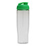 Borraccia sportiva H2O Tempo® con design elegante - colore Trasparente/Verde