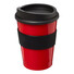 Tazza Americano® medio da 300 ml con grip - colore Rosso/Nero
