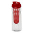 Borraccia sportiva H2O Base® 650 ml con infusore - colore Trasparente/Rosso