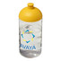 Borraccia H2O Bop® con coperchio a cupola - colore Trasparente/Giallo