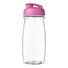 Borraccia sportiva H2O Pulse® da 600 ml - colore Trasparente/Rosa