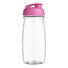 Borraccia sportiva H2O Pulse® da 600 ml - colore Trasparente/Rosa