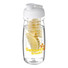 Borraccia sportiva H2O Pulse® da 600 ml con infusore - colore Trasparente/Bianco