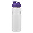 Borraccia sportiva Base Tritan™ con coperchio a scatto - colore Trasparente/Porpora